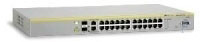 Allied telesis 10/100TX x 24 ports PoE stackable FE Switch w/ 2 combo ports, EU power cord (AT-8000S/24POE-50)